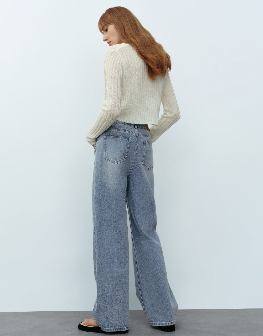 Front Pocket Straight Jeans