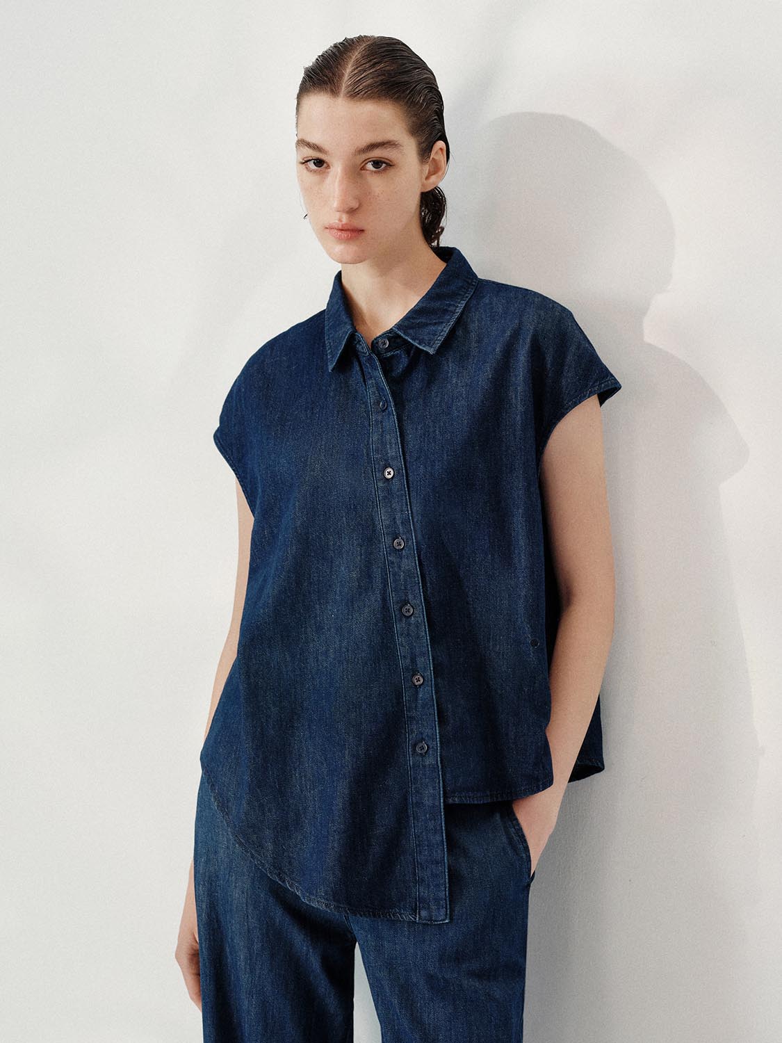 Sleeveless Denim Shirts