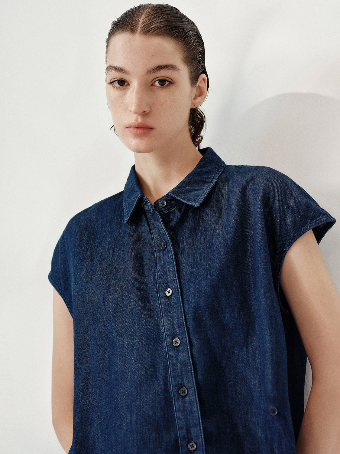 Sleeveless Denim Shirts