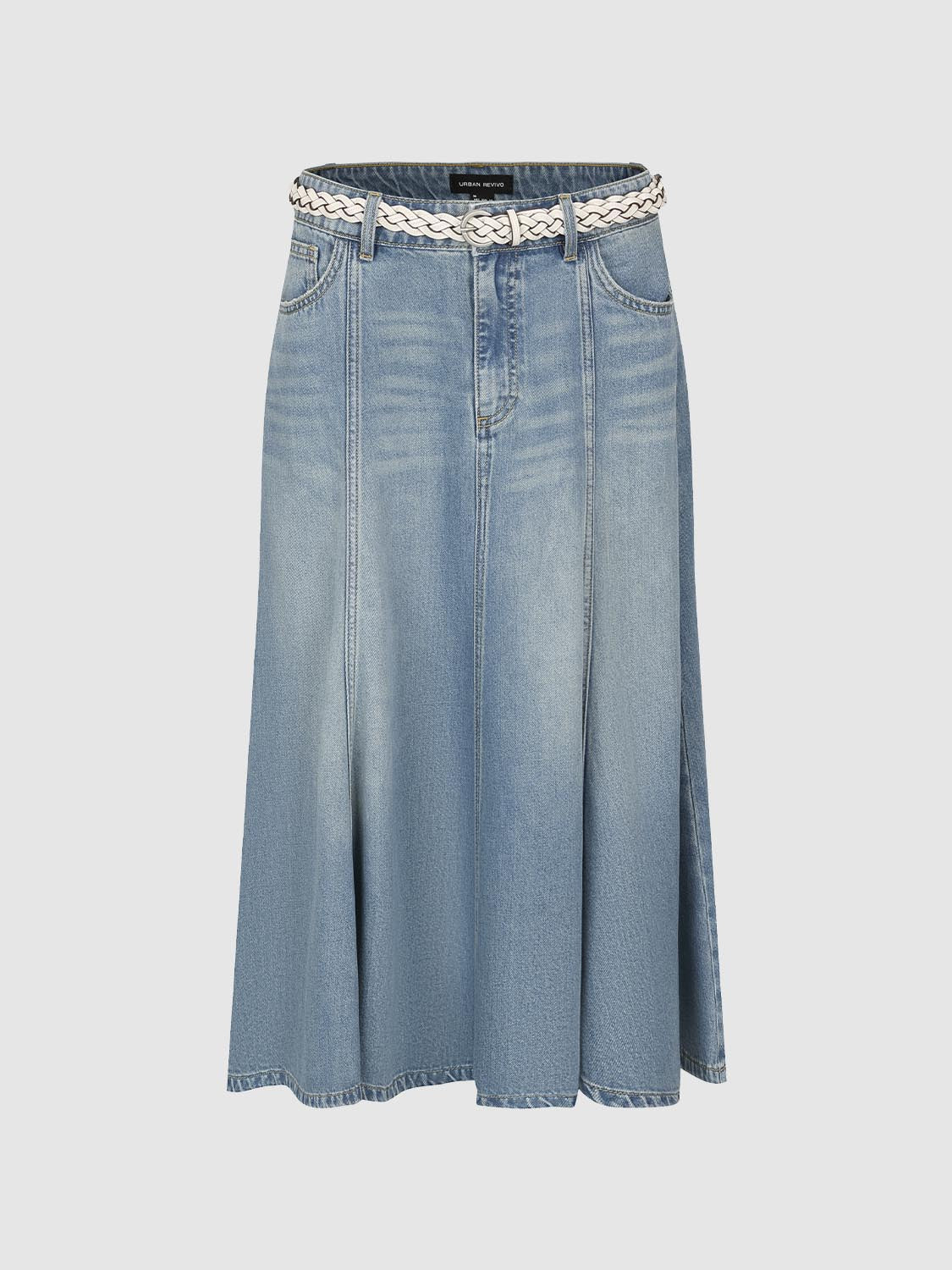Denim Flared Skirts