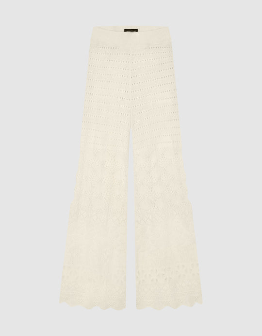 Crochet Flare Knitted Pants