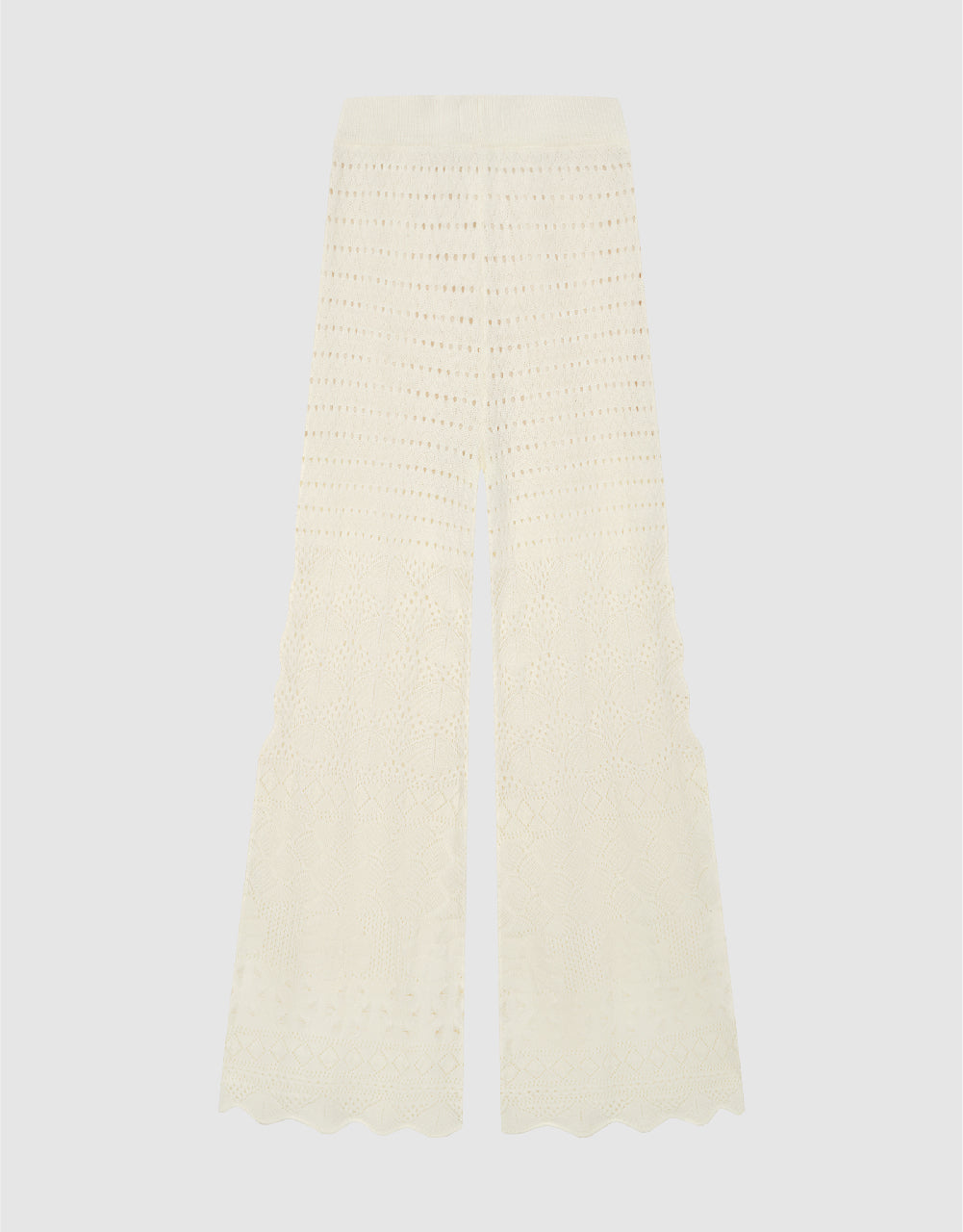 Crochet Flare Knitted Pants