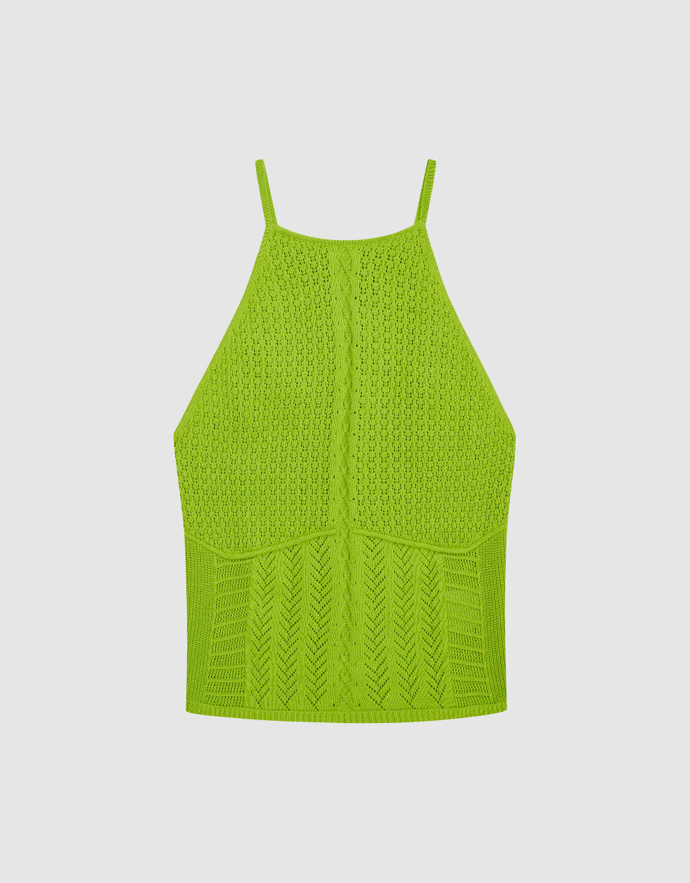 Crew Neck Knitted Tank Top