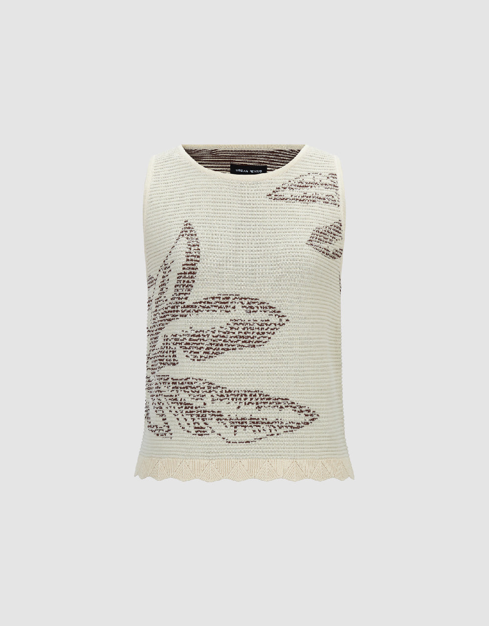 Printed Knitted Tank Top