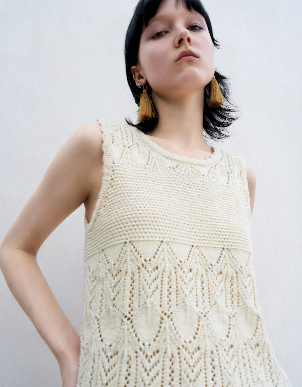Crochet Knitted Tank Top