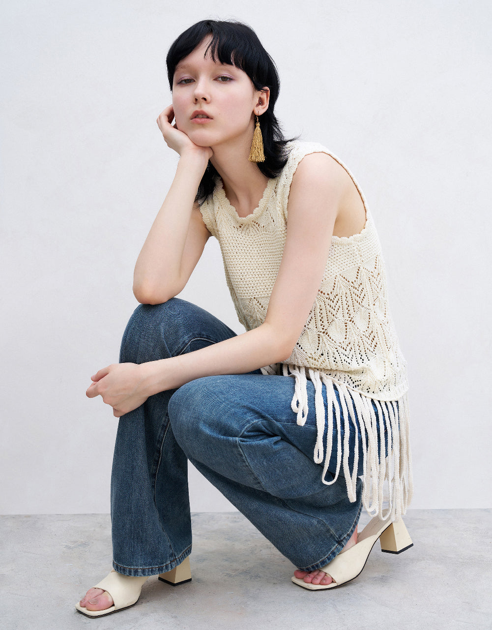 Crochet Knitted Tank Top