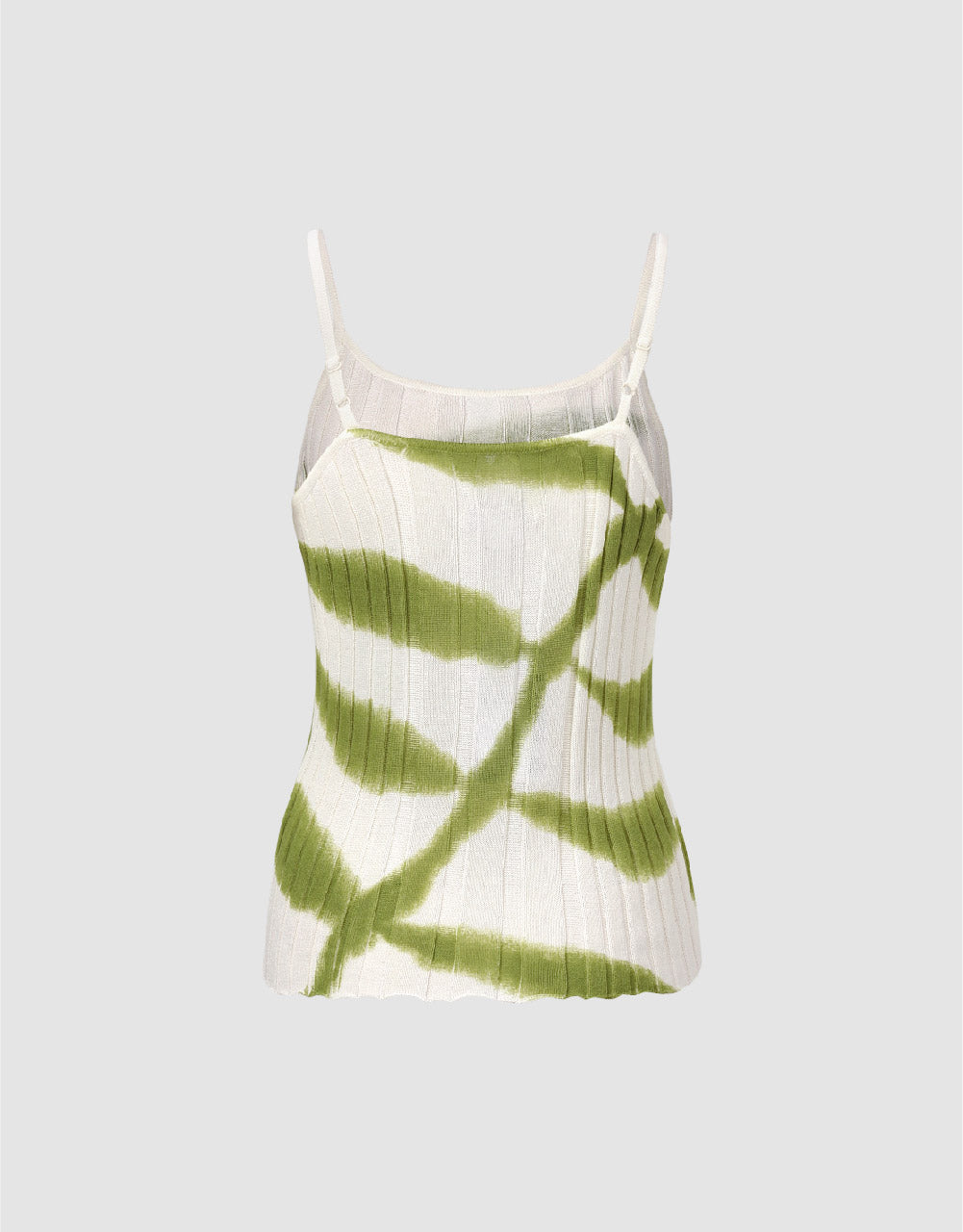 Square-cut Collar Knitted Cami Top