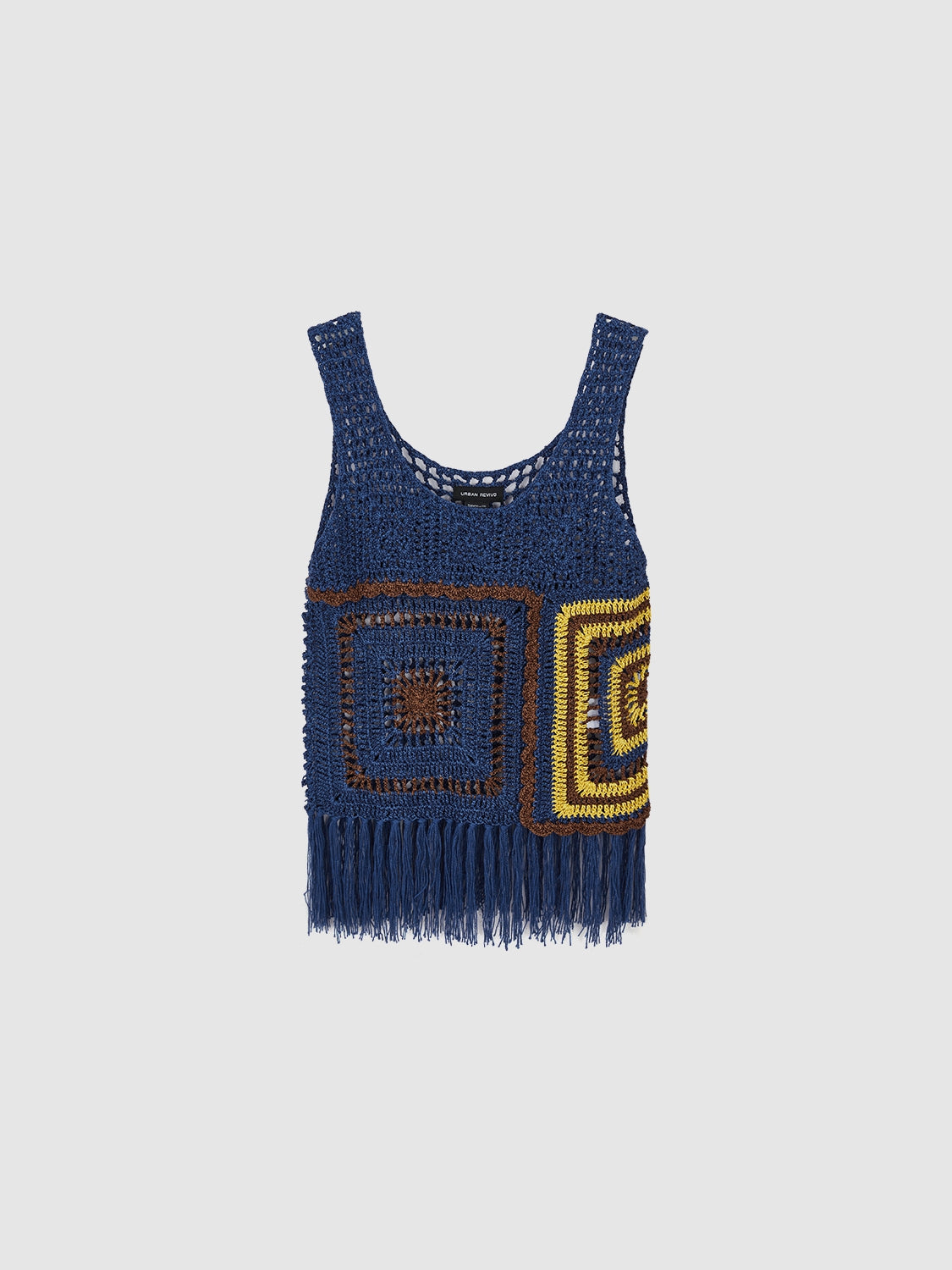 Crochet U Neck Knitted Tank Top