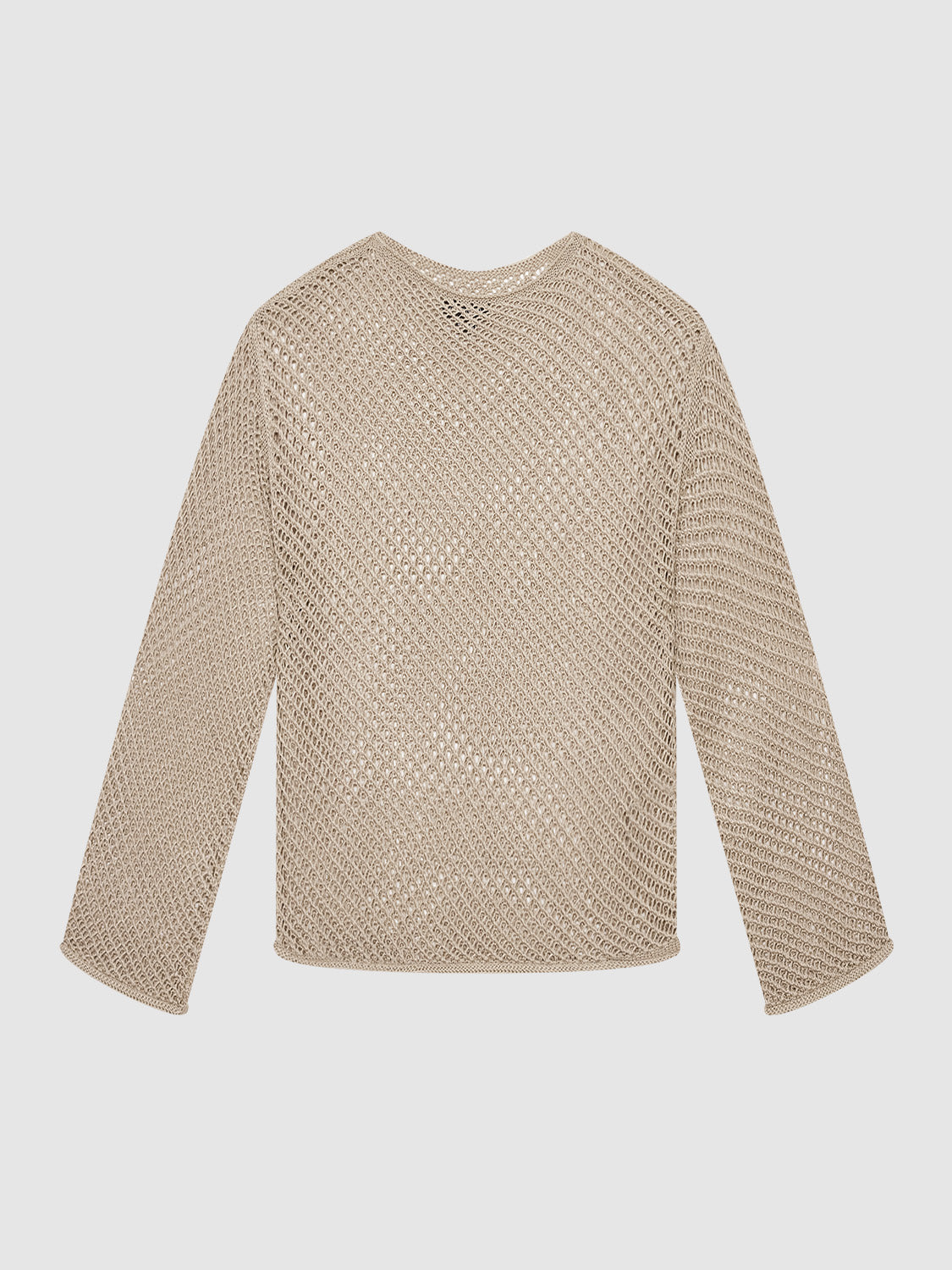 Crew Neck Straight Knitted T-Shirt