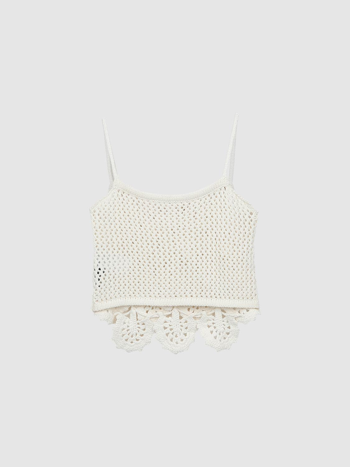 Knitted Crochet Tank Tops