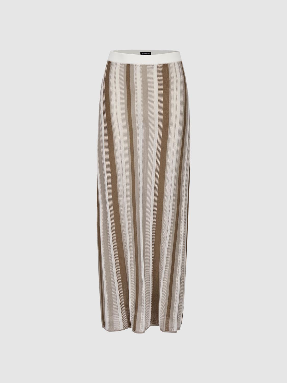 Knitted Striped Maxi Skirts