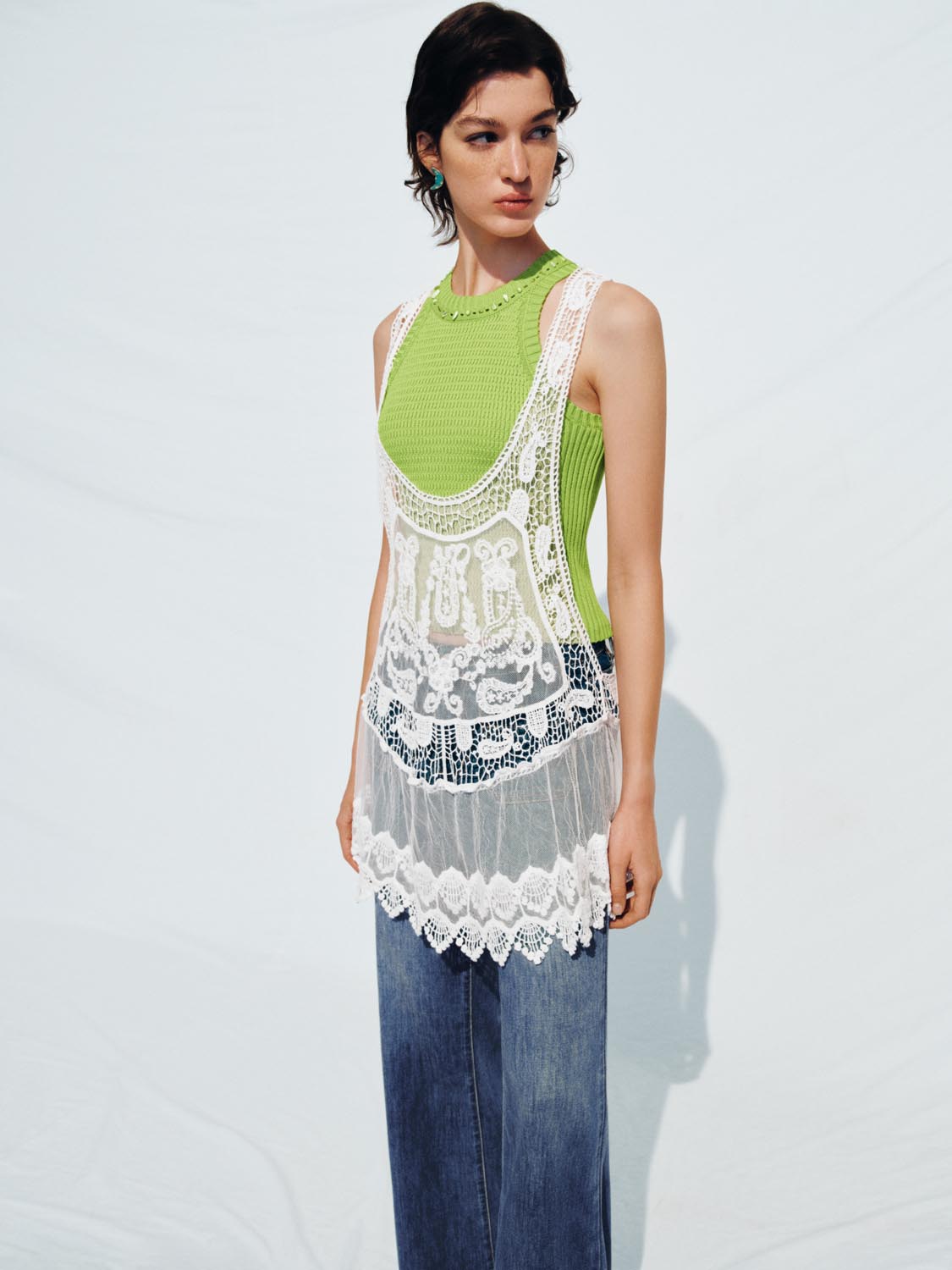 Knitted Sleeveless T-Shirts