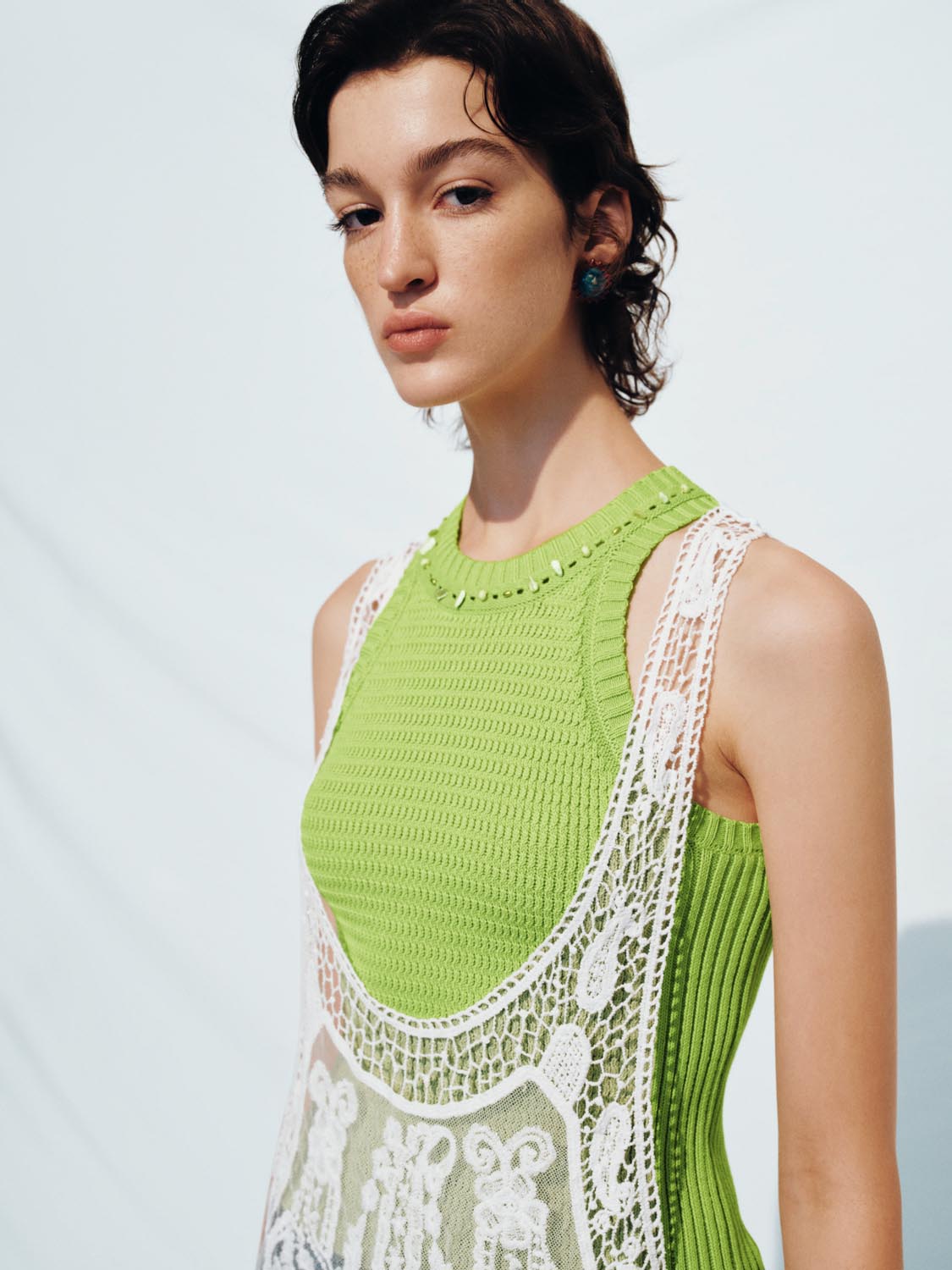 Knitted Sleeveless T-Shirts