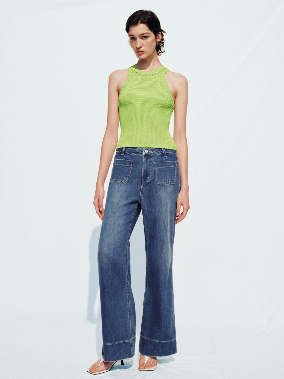 Knitted Sleeveless T-Shirts