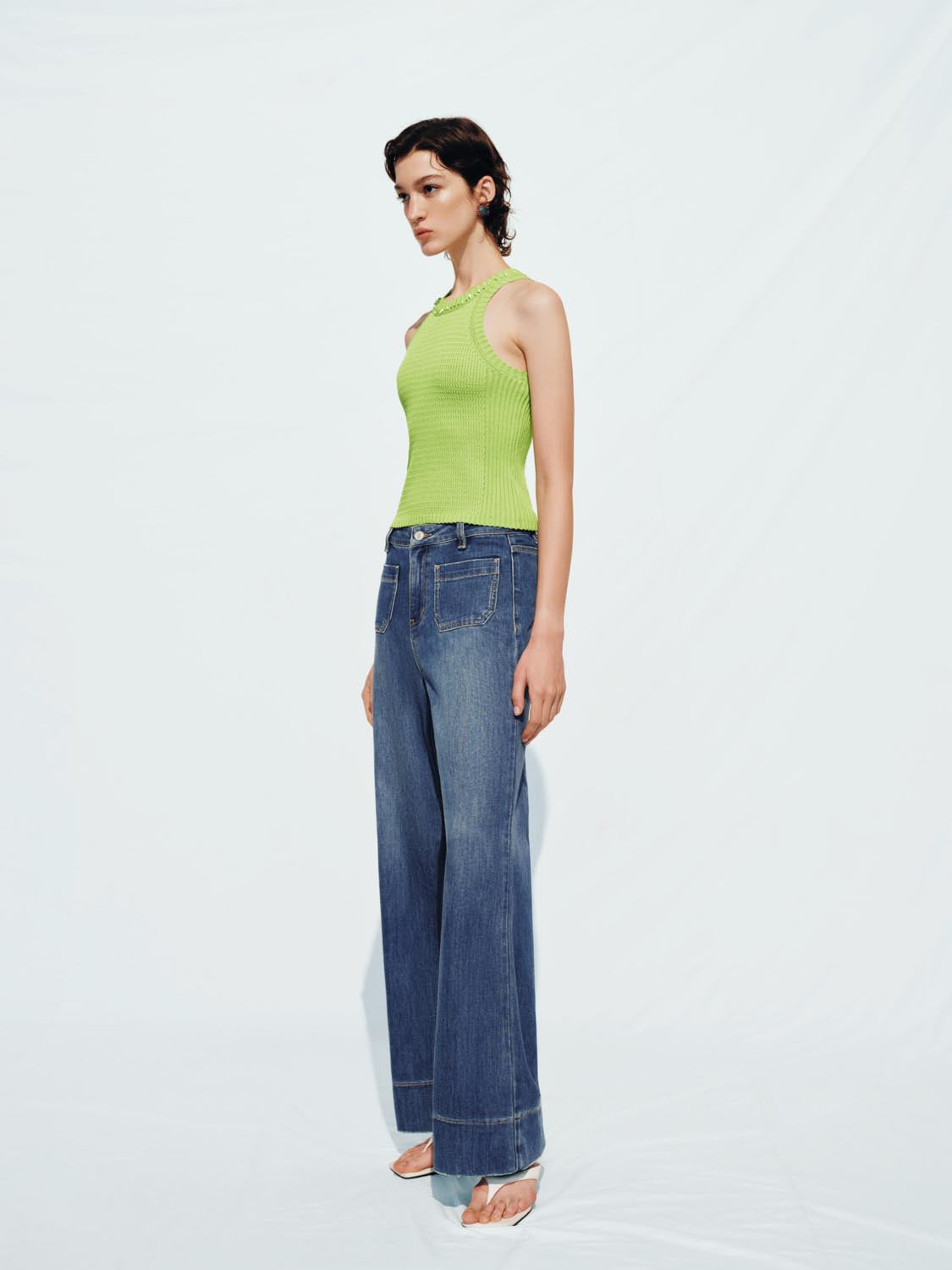 Knitted Sleeveless T-Shirts