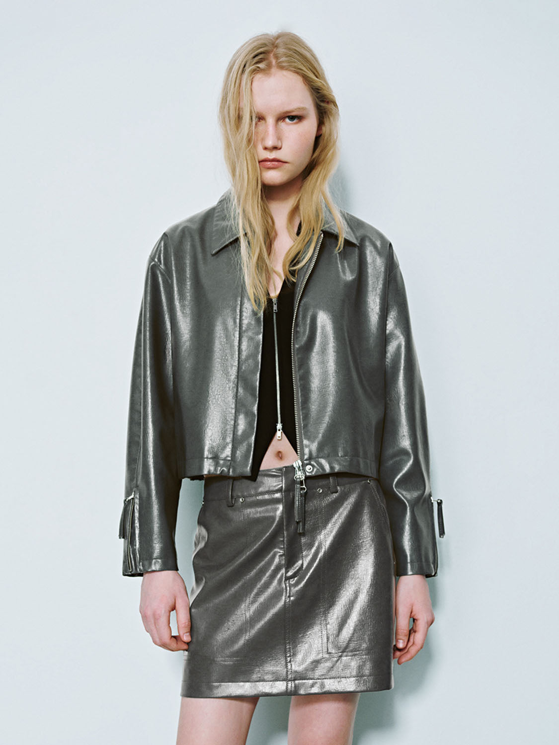 Loose Vegan Leather Jackets