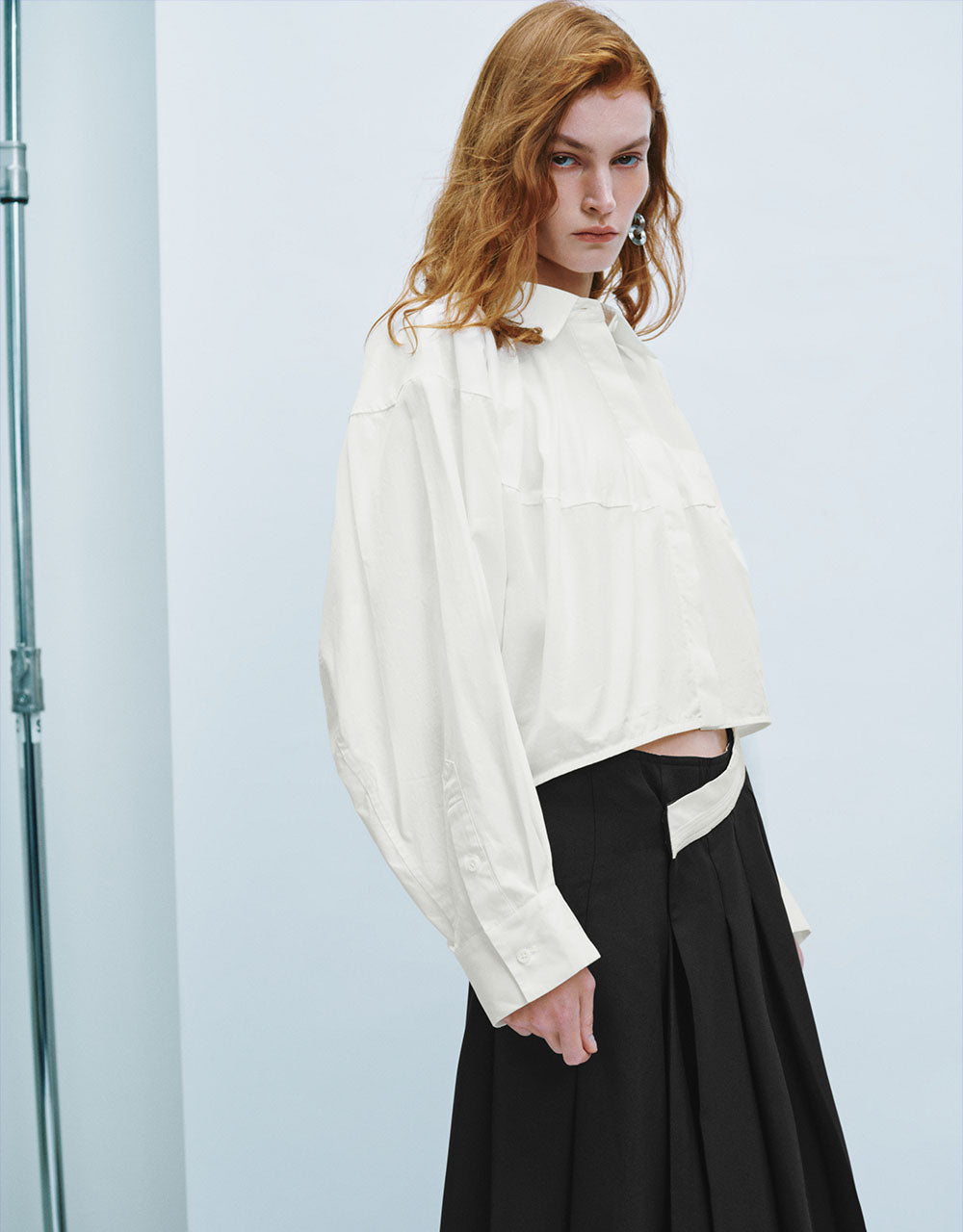 Cropped Straight Shirt