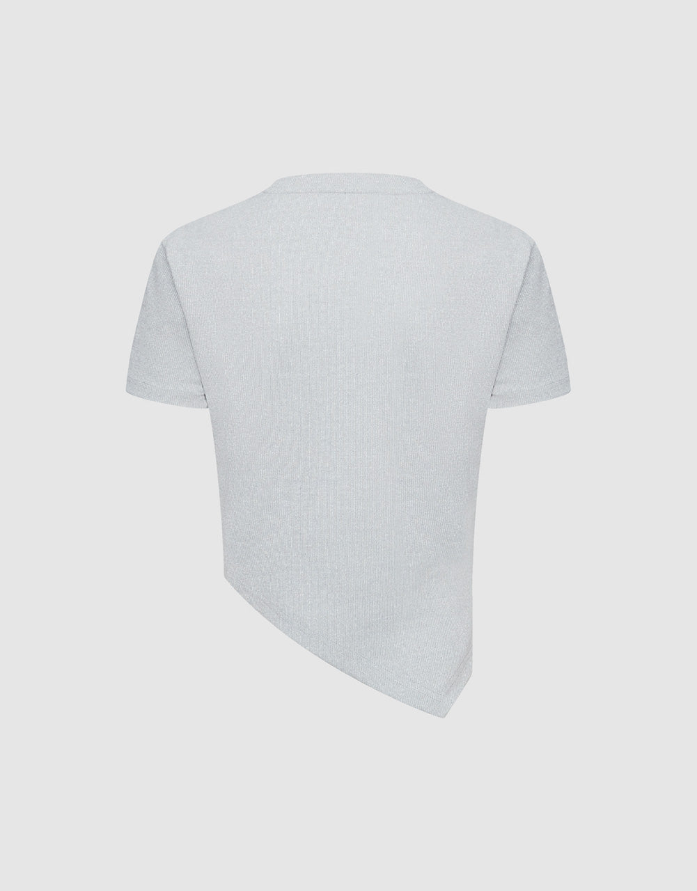 Asymmetric Label Décor T-Shirt
