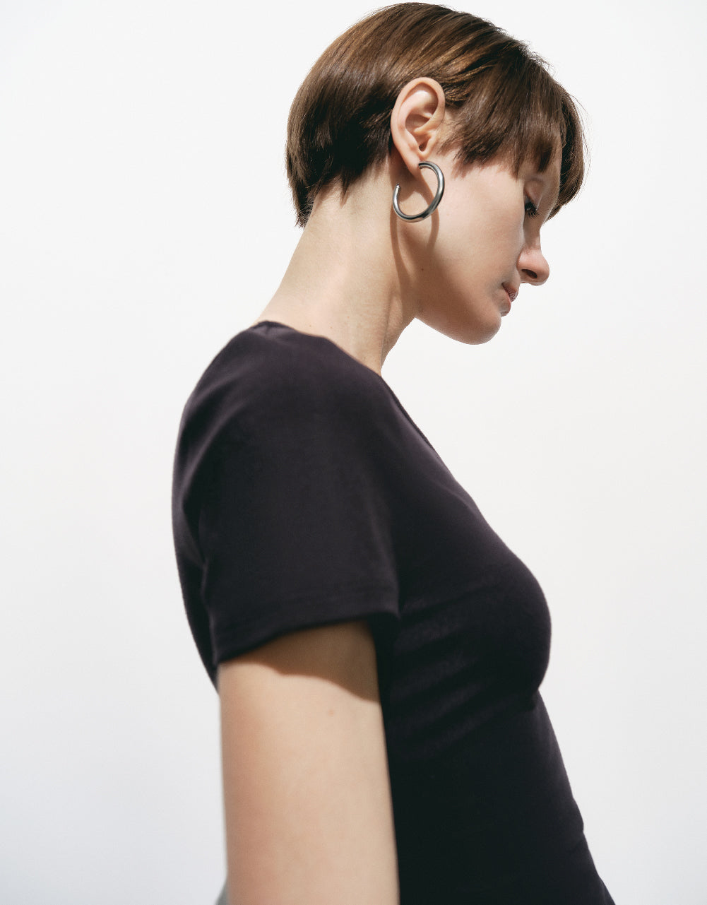 One Shoulder Straight T-Shirt