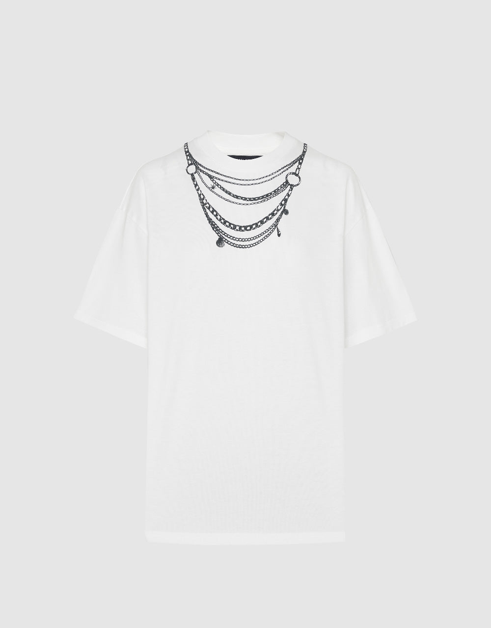 Necklace Printed Loose T-Shirt