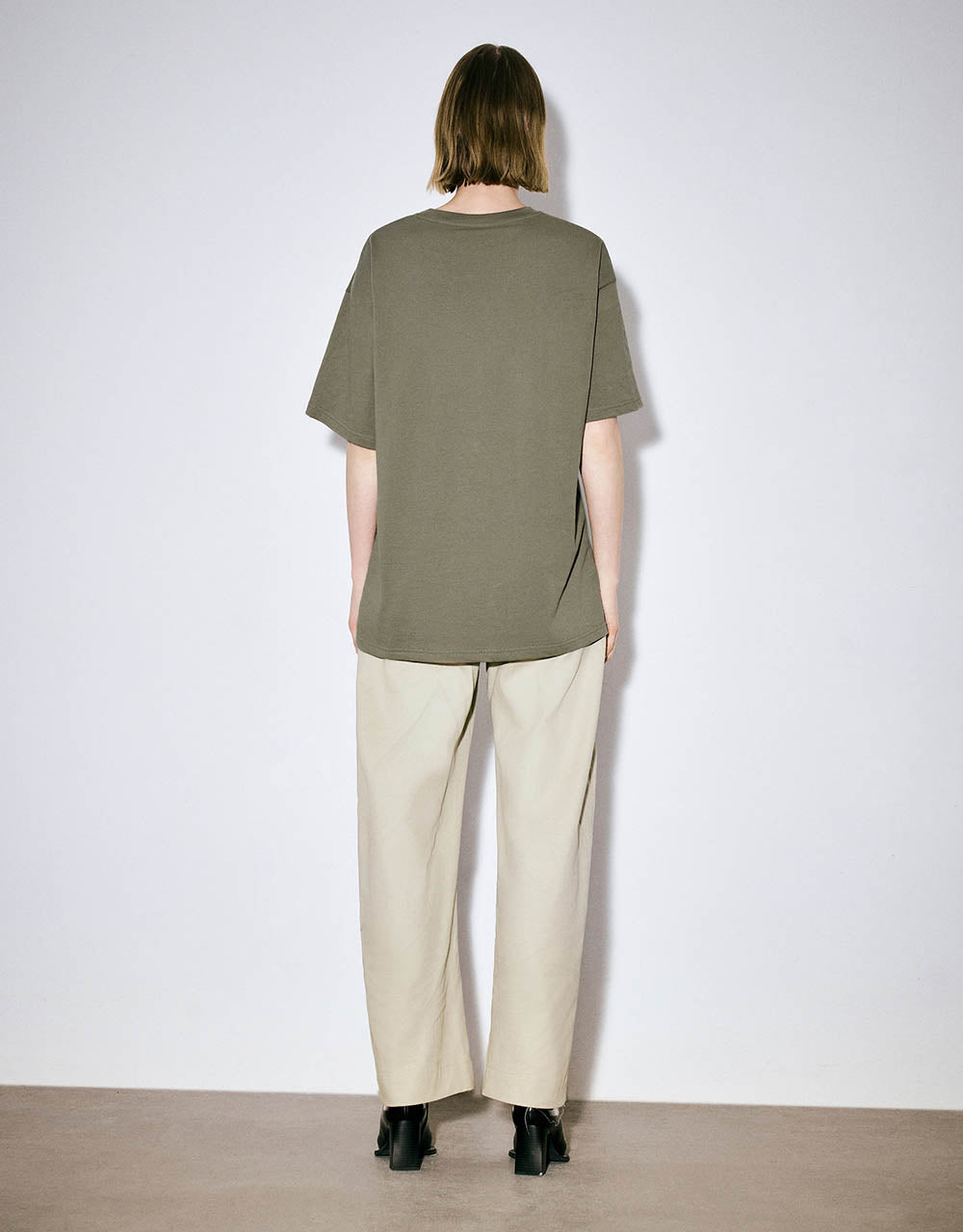 Letter Printed Crew Neck T-Shirt