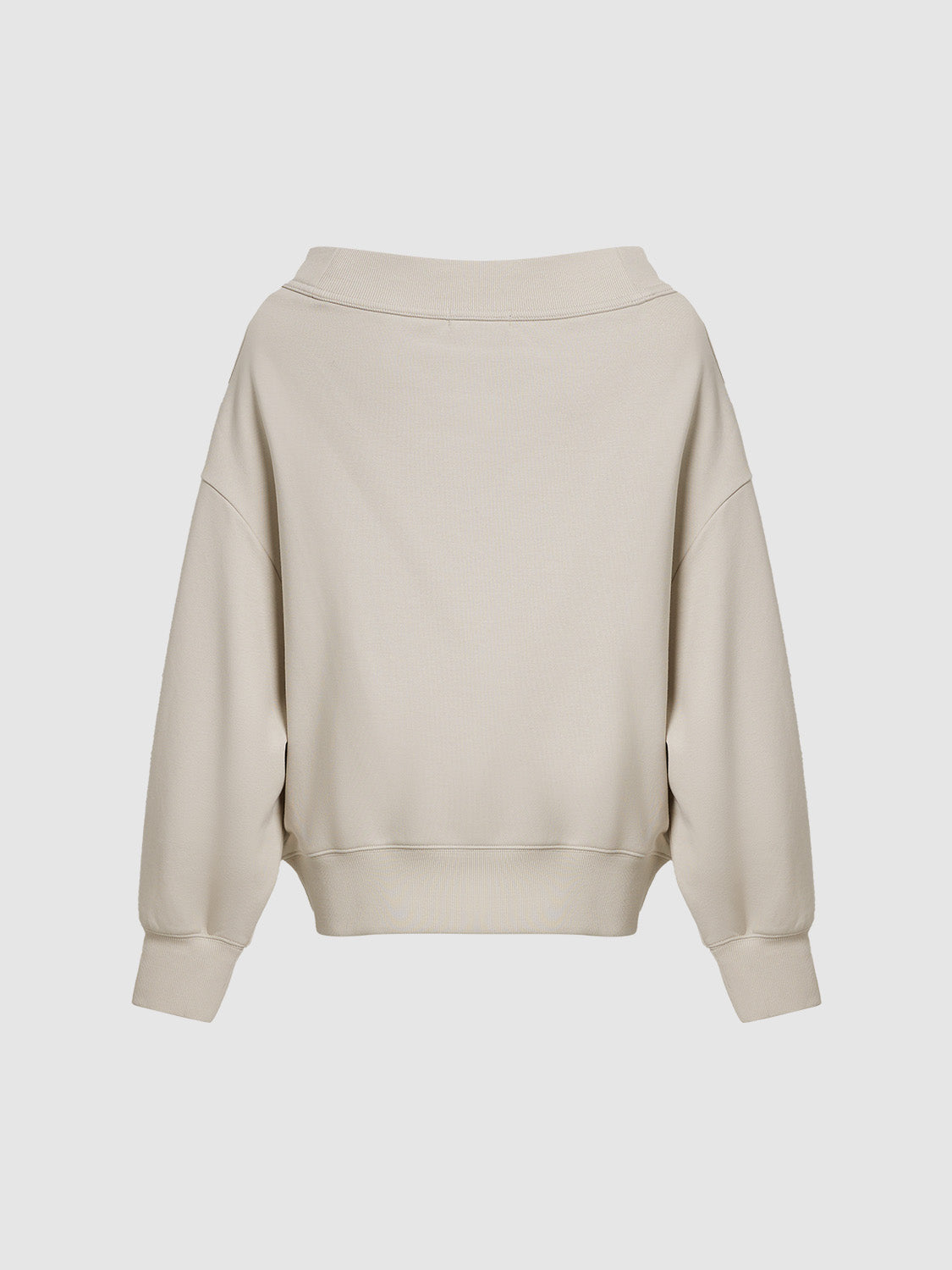 Boat Neck Loose Sweatshirt