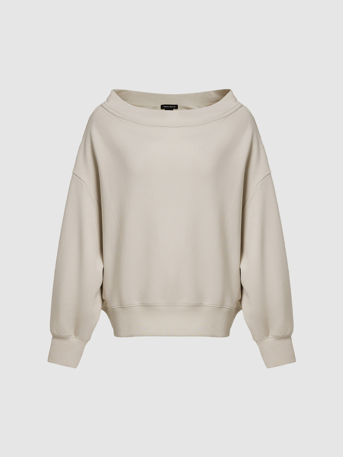 Boat Neck Loose Sweatshirt