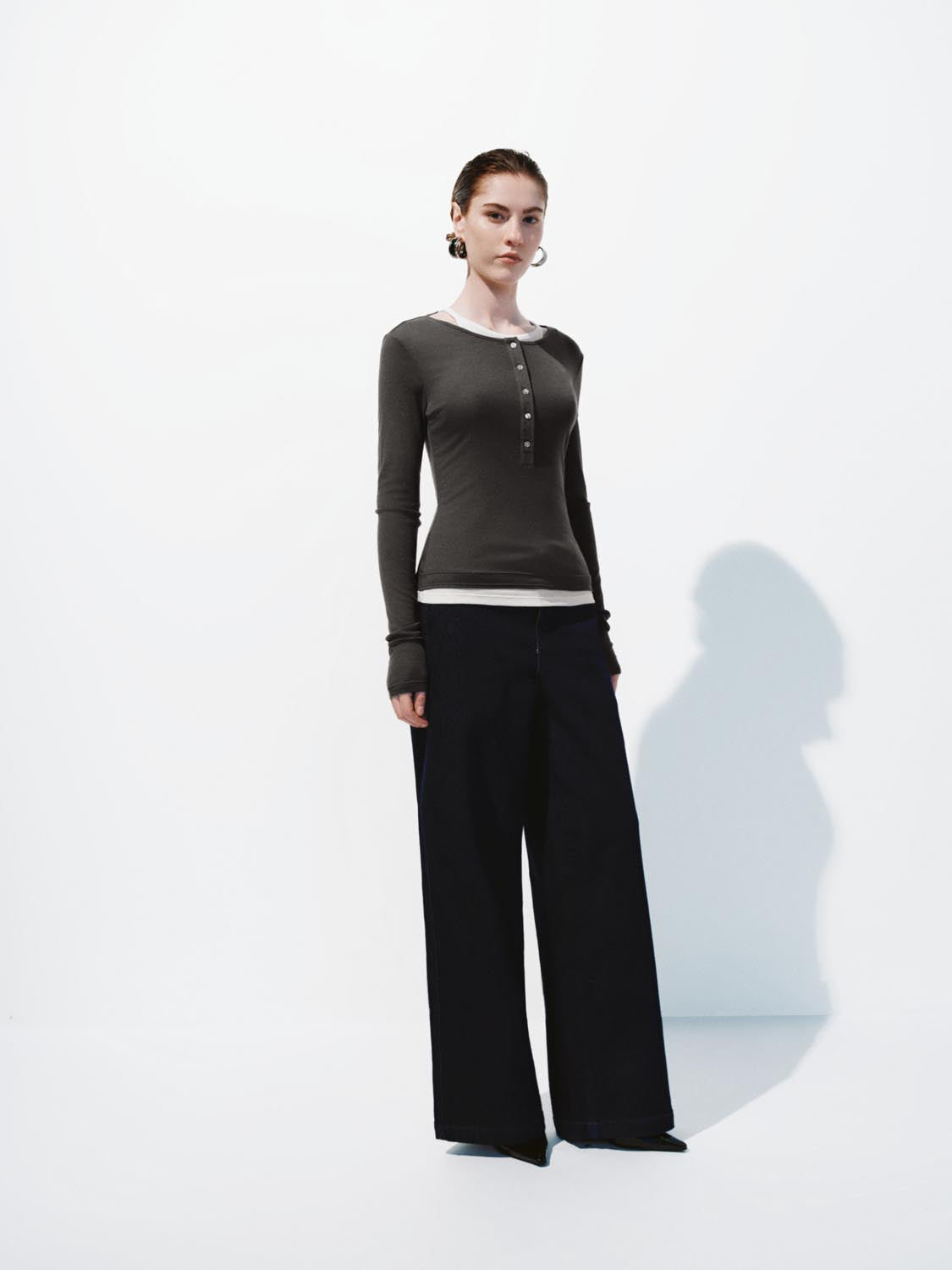 2 In 1 Henley Neck T-Shirts