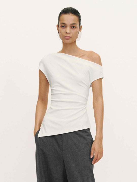Asymmetrical Draped T-Shirts