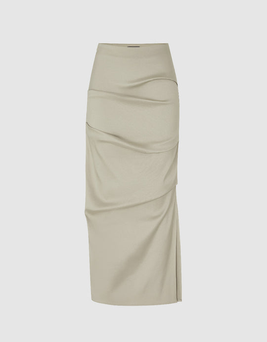 Ruched Skinny Skirt