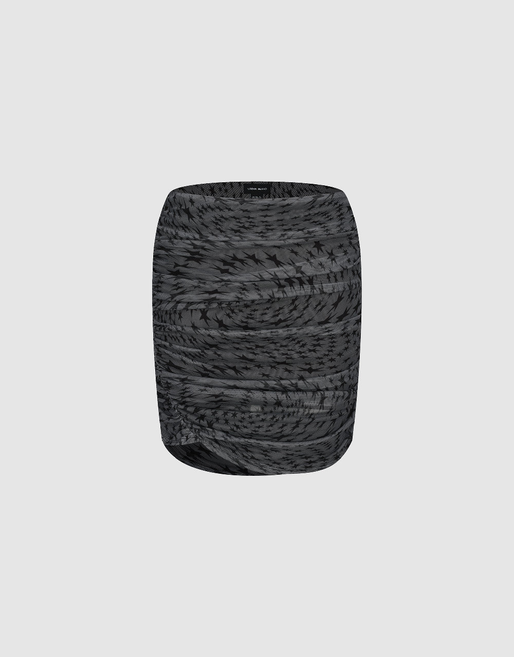 Star Printed Skinny Mini Skirt