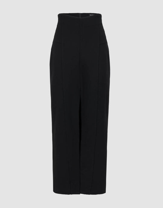 Split Hem Knitted Straight Skirt