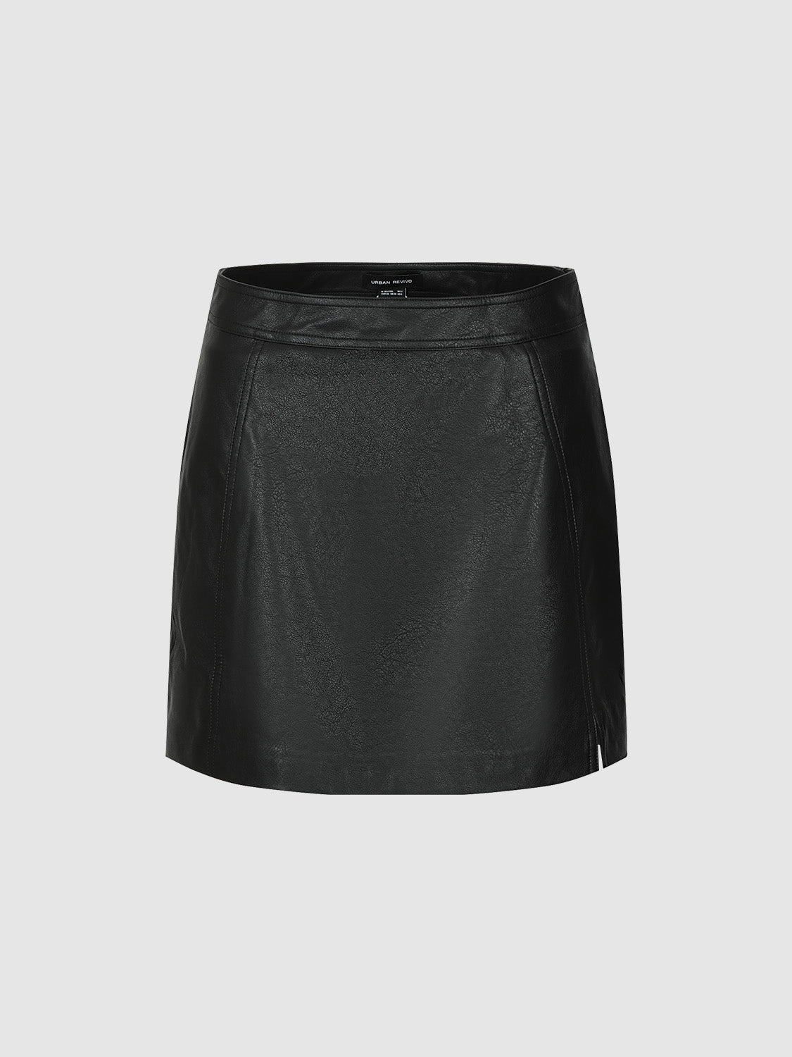 Vegan Leather Mini Straight Skirt