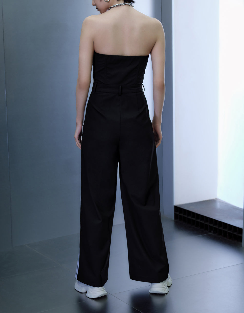 Woven Striped Jumpsuits