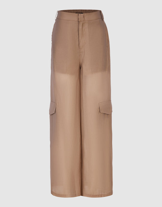 Thin Wide-Leg Pants