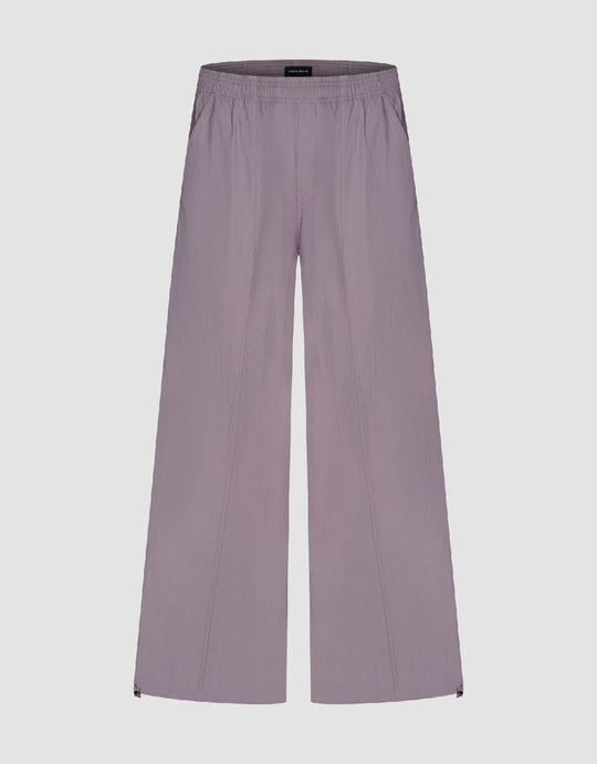 Elastic Waist Knitted Wide-Leg Pants