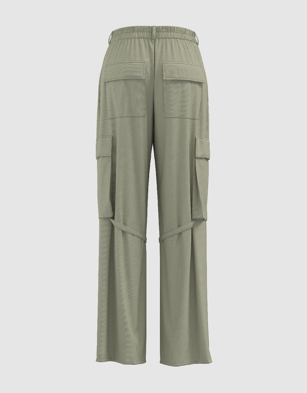 Multi-Pocket Wide-Leg Pants