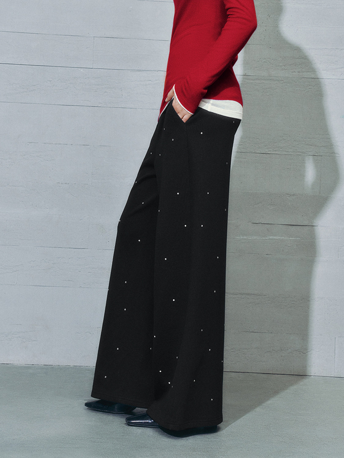 Regular Wide-Leg Pants