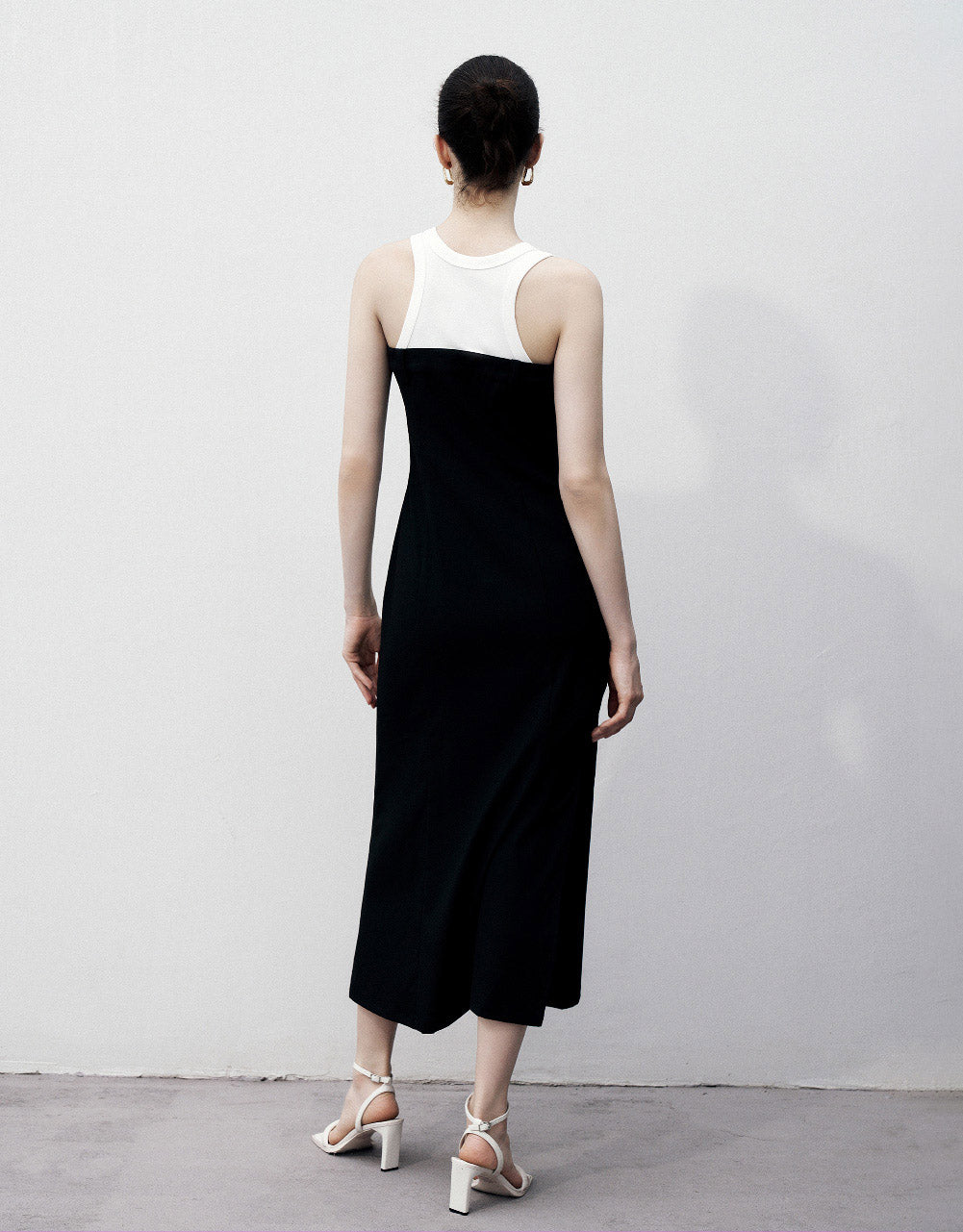 Sleeveless Crew Neck A-Line Dress