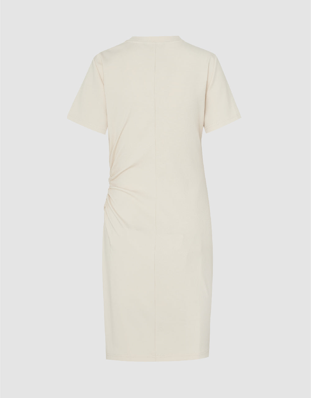 Asymmetric Ruched Straight Dress