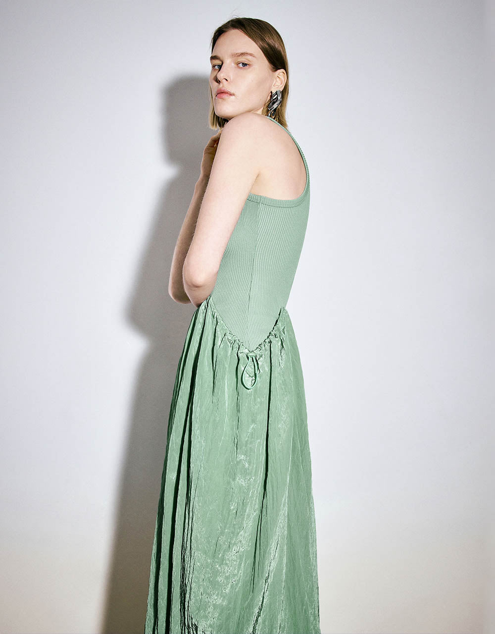 Crew Neck Skinny Knitted Dress