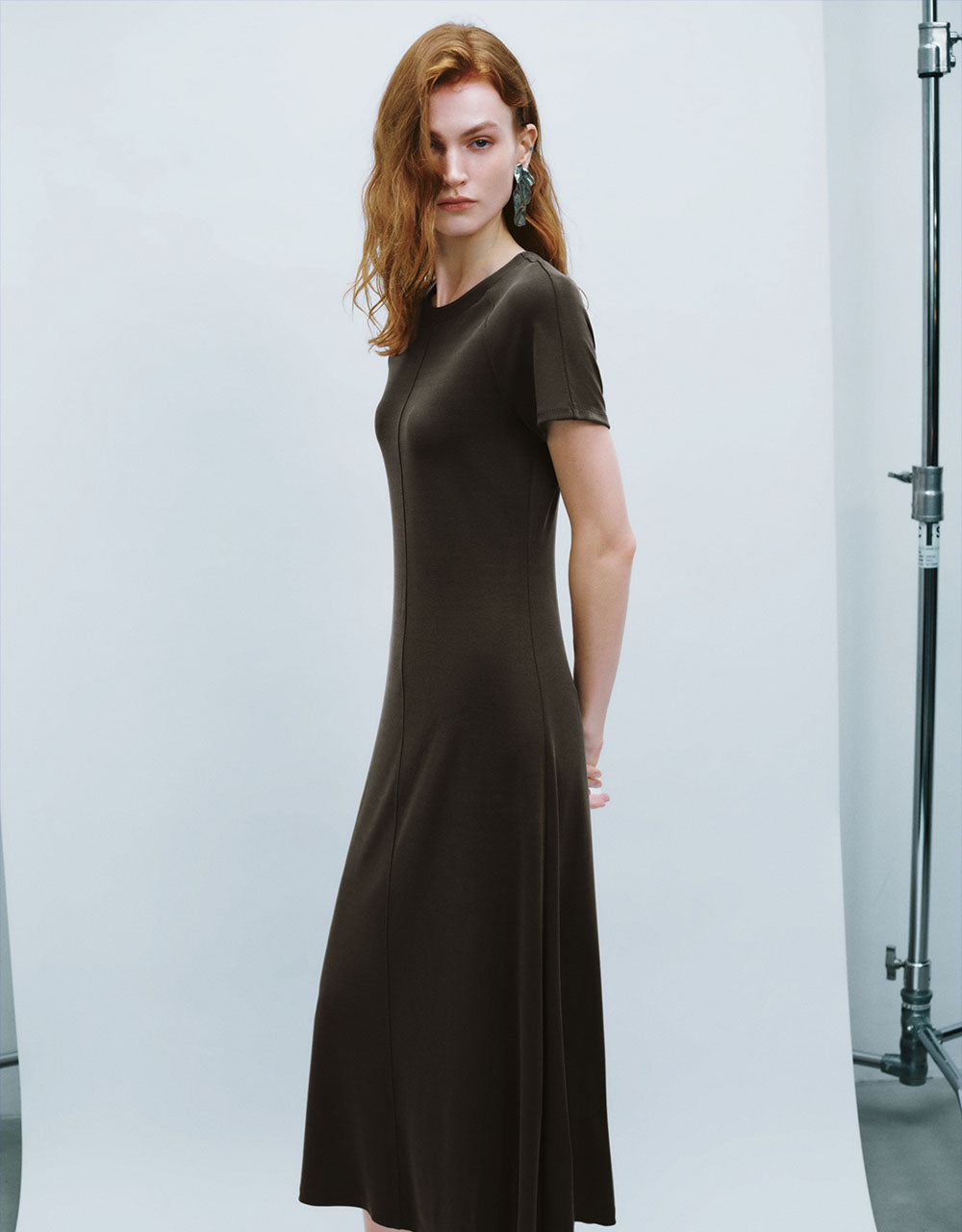 Crew Neck A-Line Dress