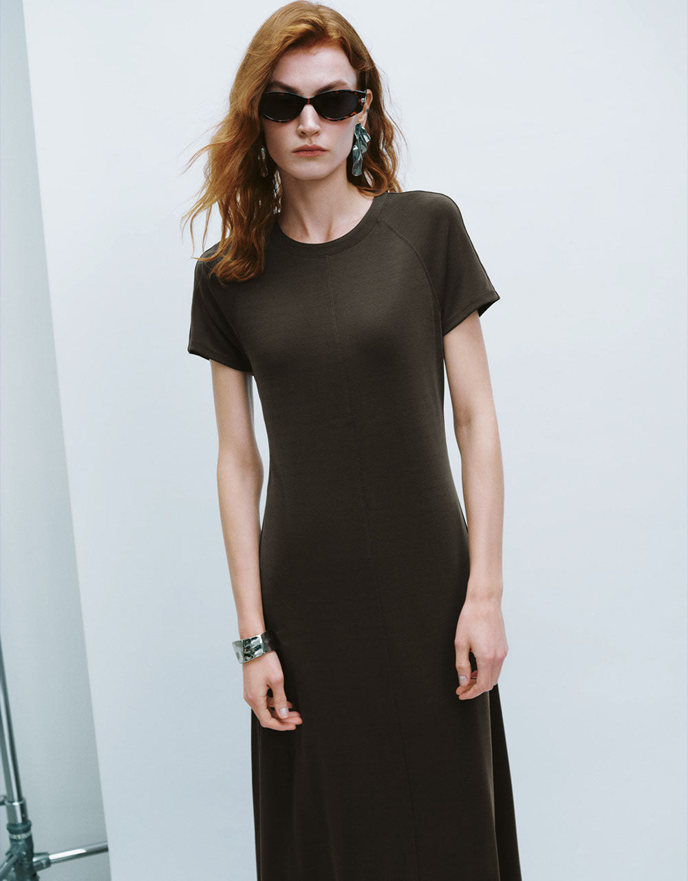 Crew Neck A-Line Dress