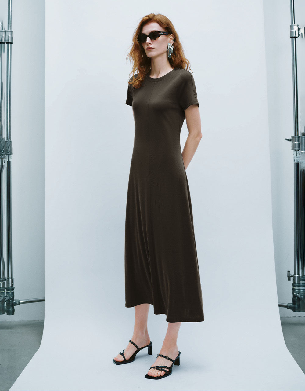 Crew Neck A-Line Dress