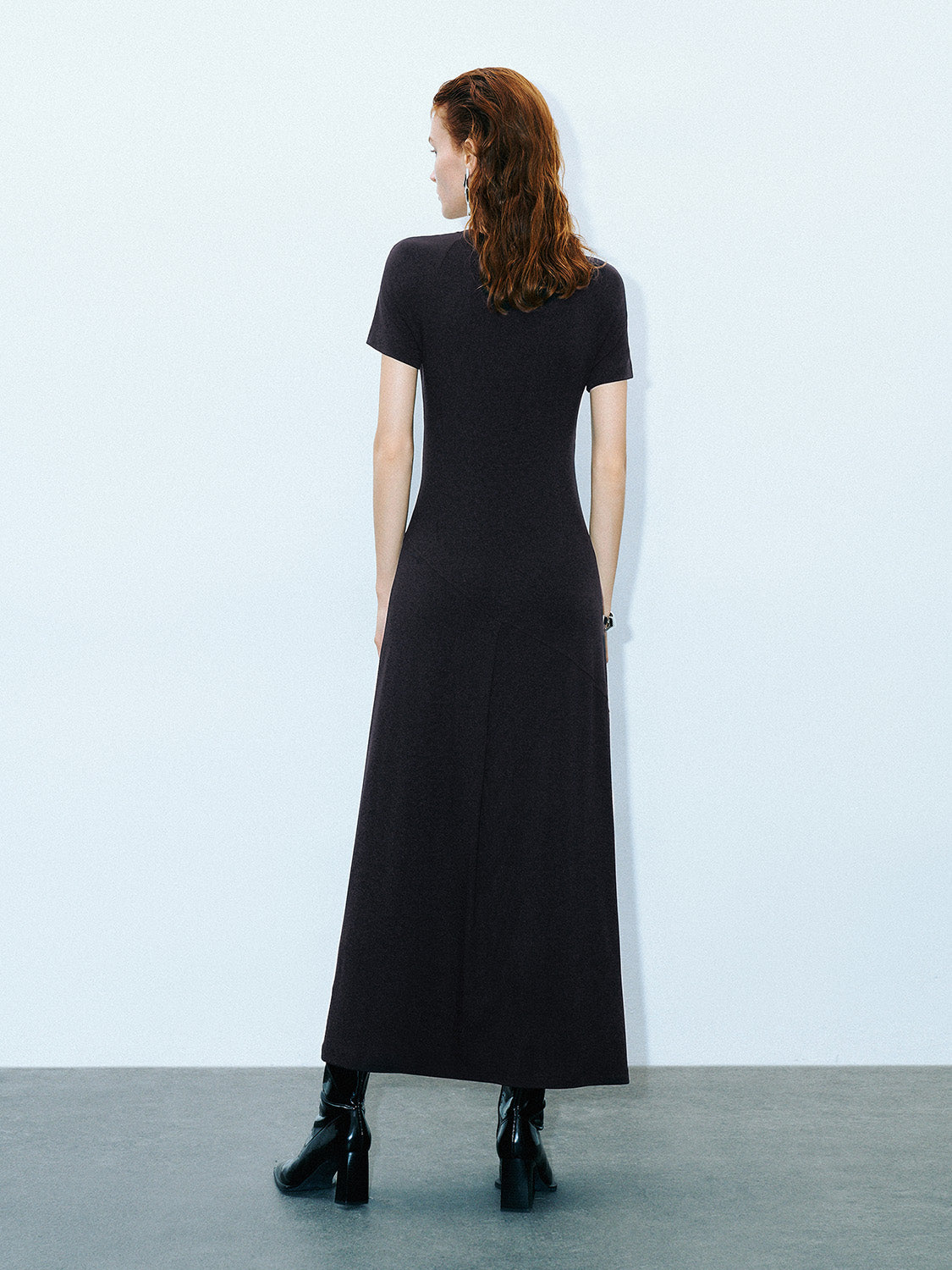 Crew Neck Straight Dress