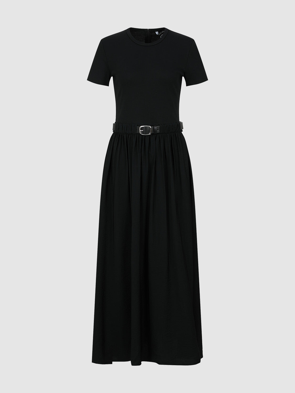 Crew Neck Skinny A-Line Dress