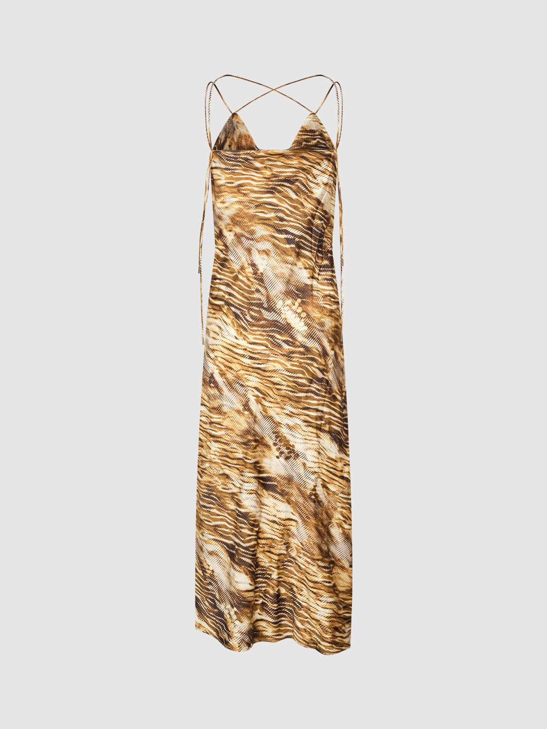 Leopard Printed A-Line Cami Dress