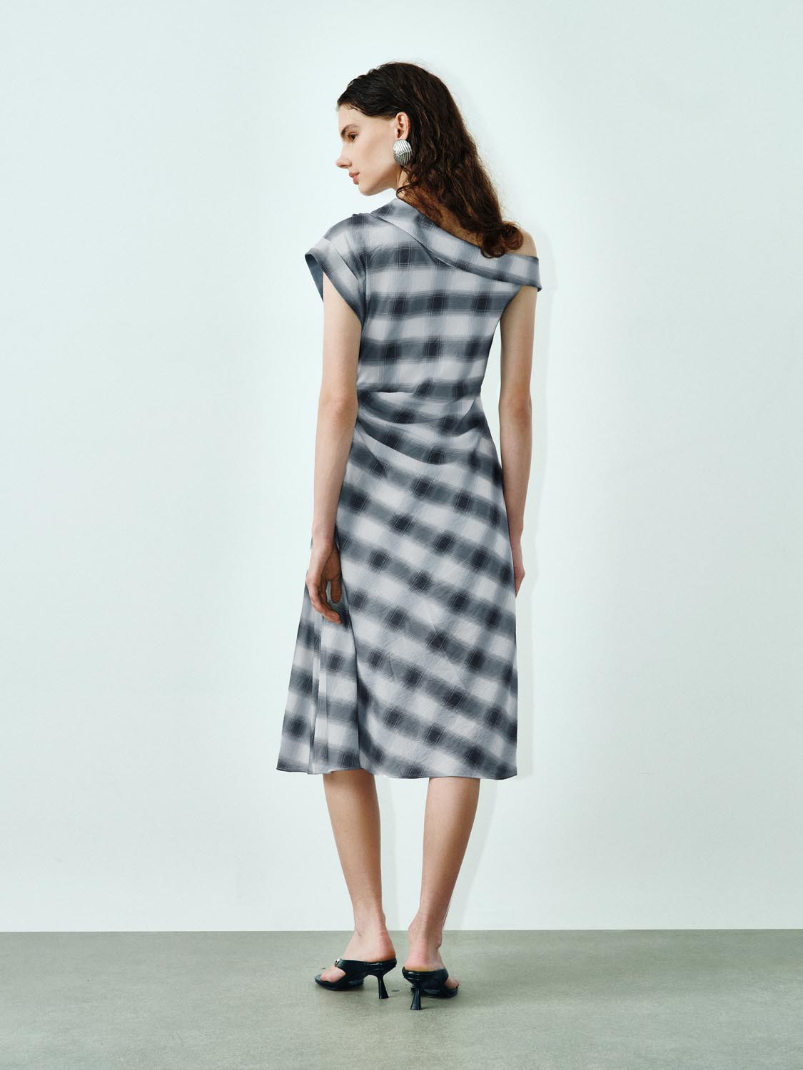 Plaid A-Line Maxi Dresses