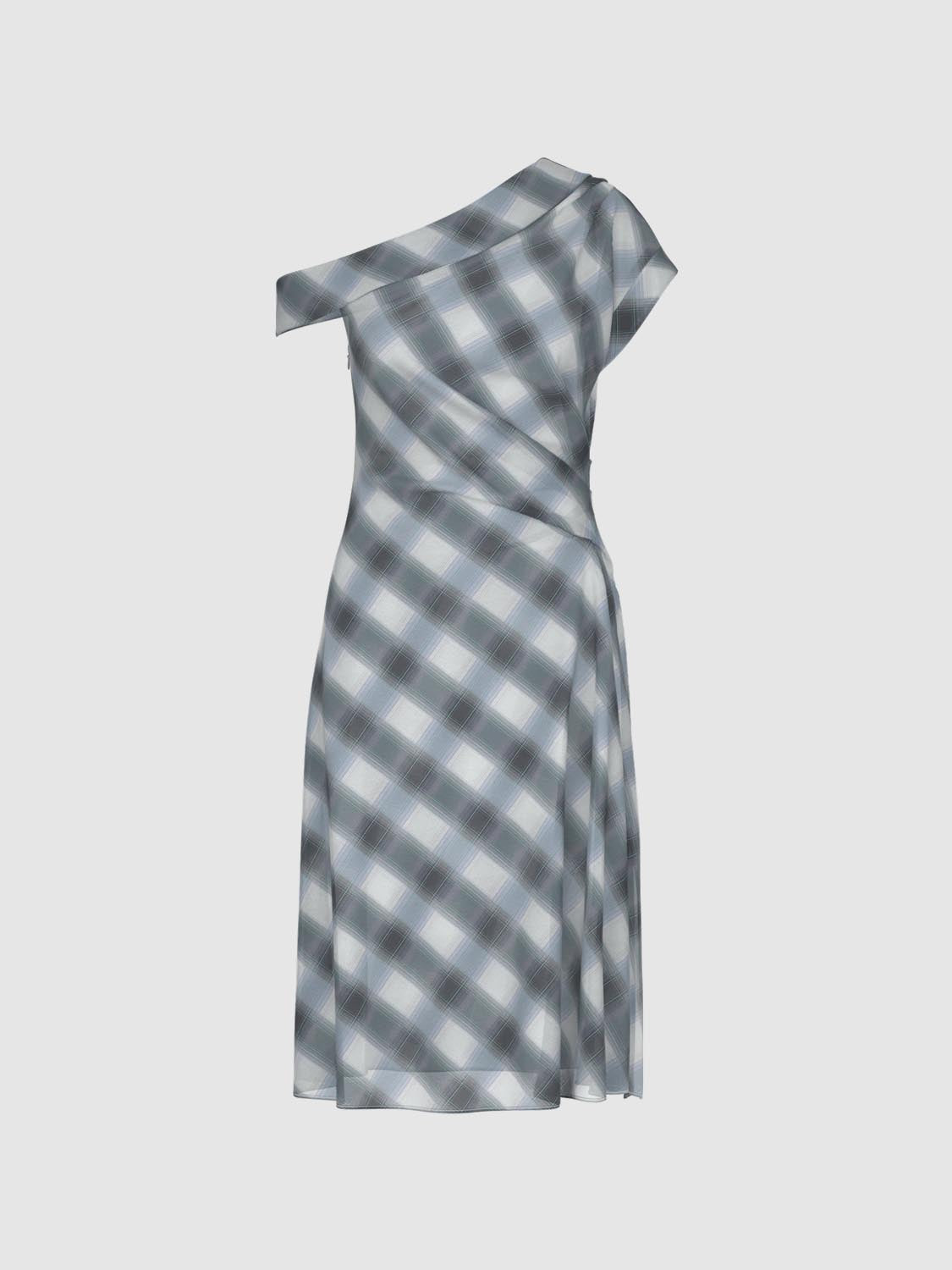 Plaid A-Line Maxi Dresses