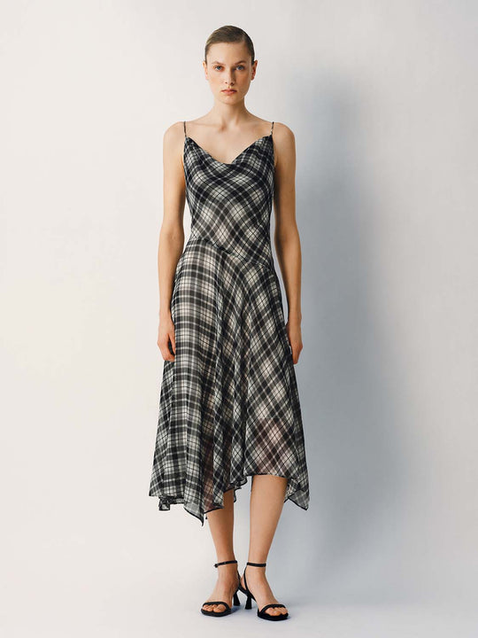 Plaid A-Line Dress